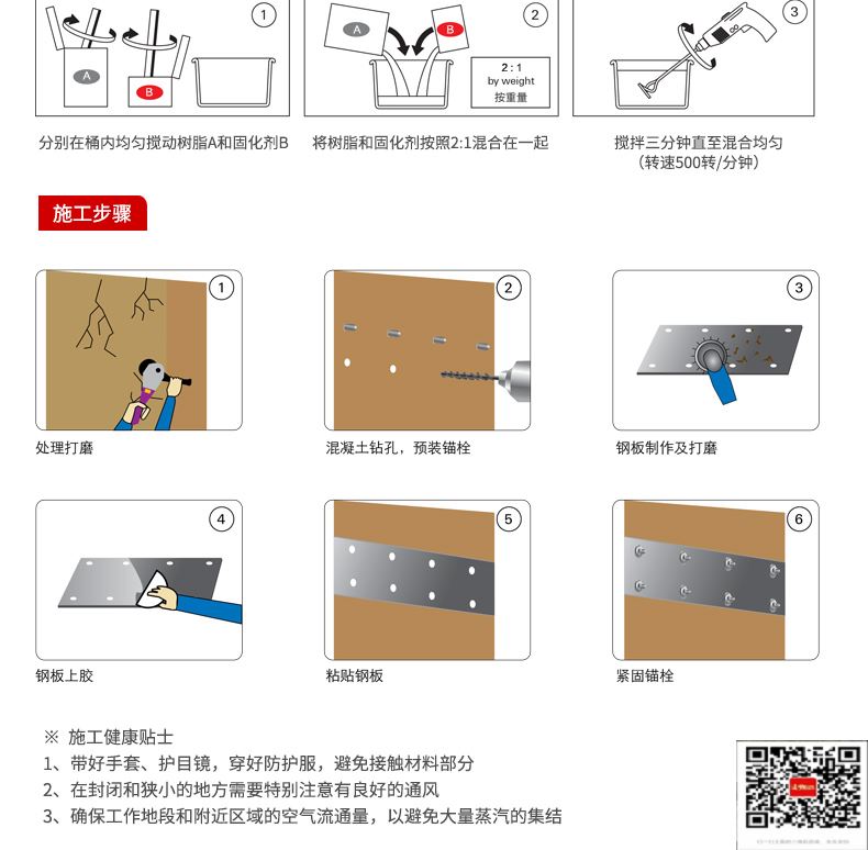 包钢陇县粘钢加固施工过程